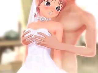 3d, Anime, Orgasm, Hentai, Cartoon, Fingering, Bride, Innocent