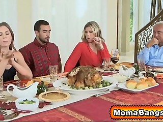 Table, Rimming, Threesome, Ass licking, Blonde, Blowjob, Mature, Teen, Deepthroat, Licking